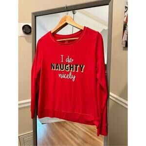 Secret Treasures Small Long Sleeve Shirt Red‎